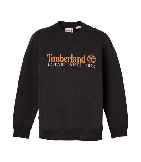 Mens Established 1973 Cotton Blend Sweatshirt Black Timberland