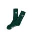Unisex Adult Organic Cotton Crew Socks Green Red Run-2