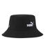 Unisex Adult Ess No.1 Embroidered Logo Cotton Bucket Hat  Black Puma-1
