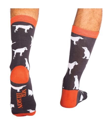 1 Pack Mens Novelty Dog Patterned Bamboo Socks