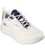 Mens bobs squad chaos elevated drift trainers white/multicoloured Skechers-1