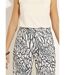 Pantalon large semi élastiqué motif graphique-3