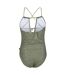 Regatta Womens/Ladies Halliday Abstract One Piece Bathing Suit (Green Fields) - UTRG7282