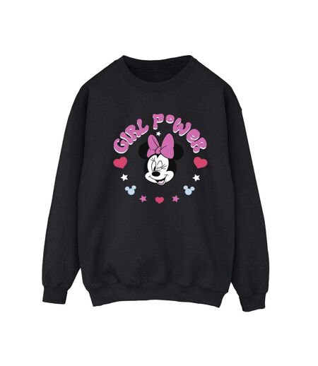 Disney Sweatshirt Minnie Mouse Girl Power - Femmes/Dames (Noir) - UTBI29156