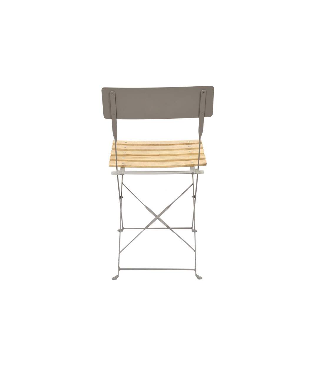 Lot de 2 Chaises Pliantes Bella Vita 81cm Taupe