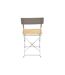 Lot de 2 Chaises Pliantes Bella Vita 81cm Taupe