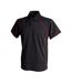 Finden & Hales Mens Piped Performance Sports Polo Shirt (Black/Red) - UTRW427-1