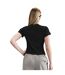Womens/ladies Swoosh Embroidered Logo T-shirt Black Nike-3