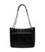 Sac À Main Motif/style Matelassé Taille Unique Noir Guess-3