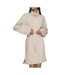 Robe Pull Beige Femme Vila Rollneck - L