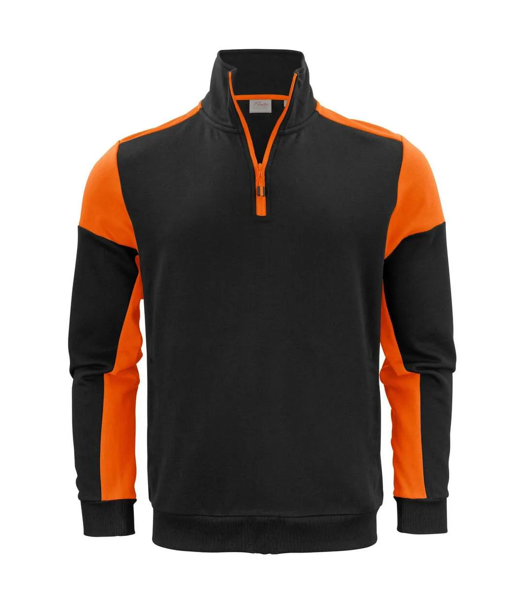 Sweat Motif/style Contrasté Homme Noir Orange Printer PRIME-1