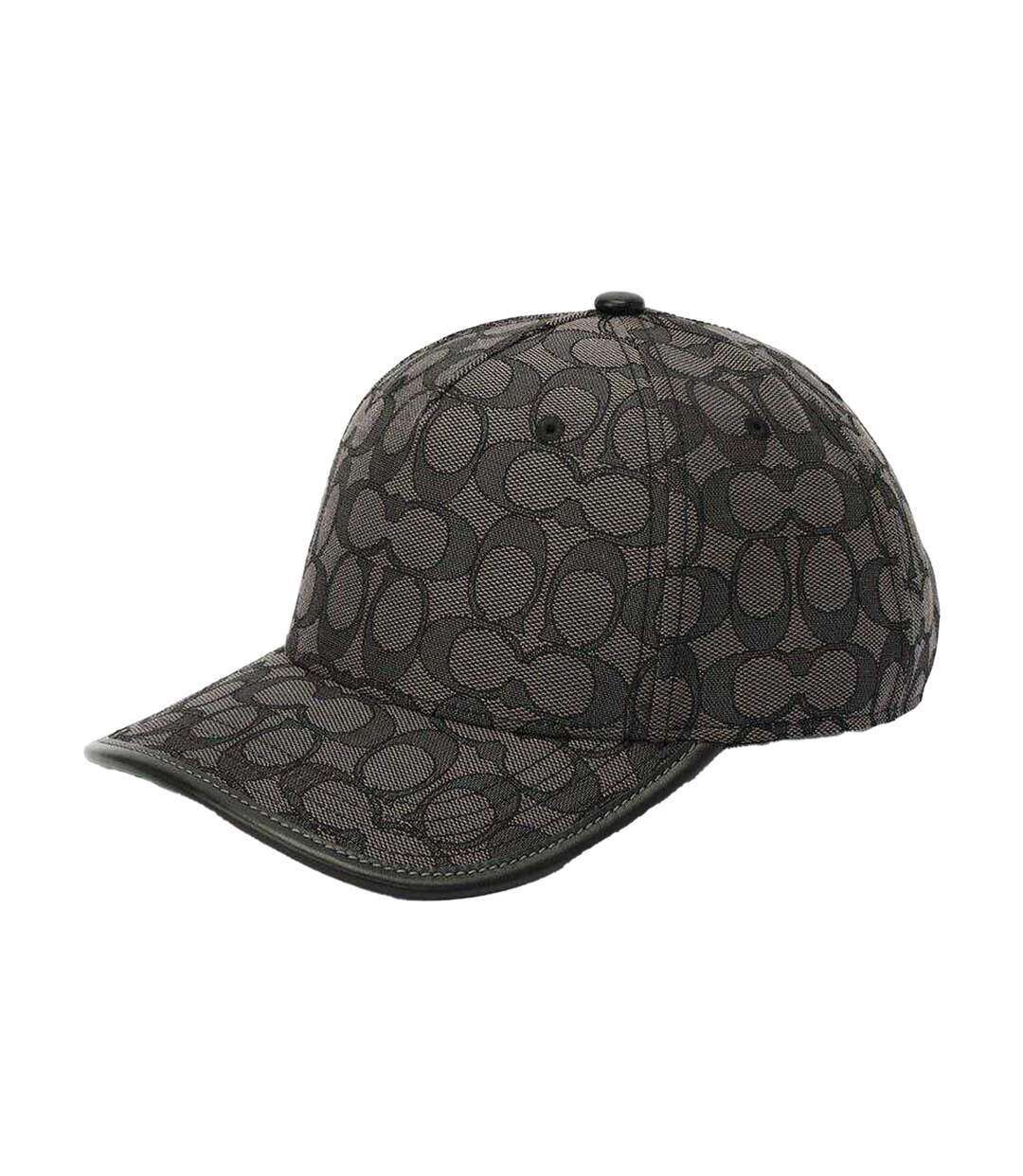 Signature Jacquard Baseball Cap Charcoal Coach-2