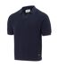 Mens Textured Collared Polo Shirt Blue Firetrap-3