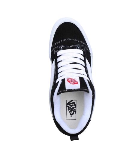 Mens Knu Skool Padded Suede Skate Shoes Black White Vans