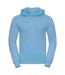 Sweat à capuche homme bleu ciel Russell