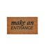 Make an entrance door mat 70cm x 40cm brown/black Groundsman-1