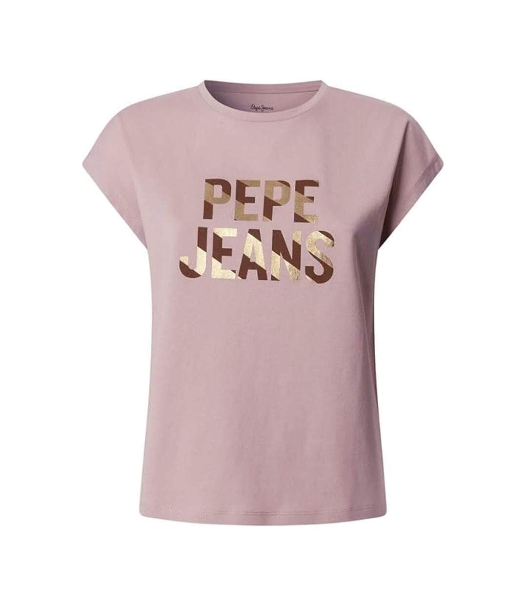 T-Shirt rose femme pepe jeans catalina cloudy-1