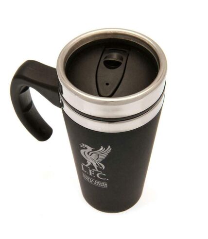 Liverpool FC Executive Travel Mug (Black/Silver) (One Size) - UTTA7473