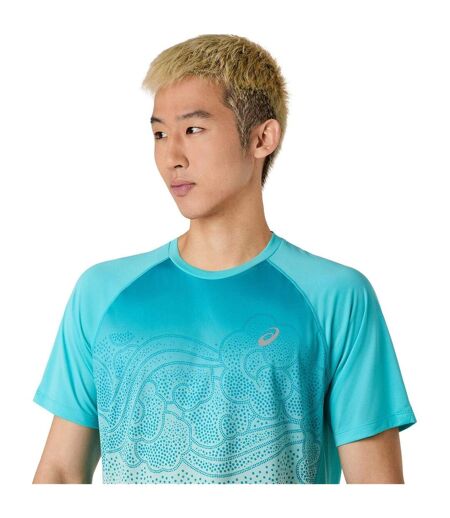 Mens Ibuki Road T-shirt Aqua Asics