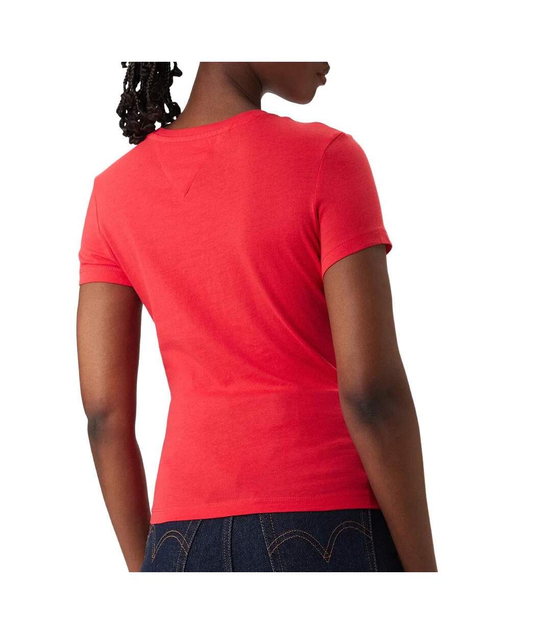 T-shirt rouge femme tommy hilfiger tjw c-2