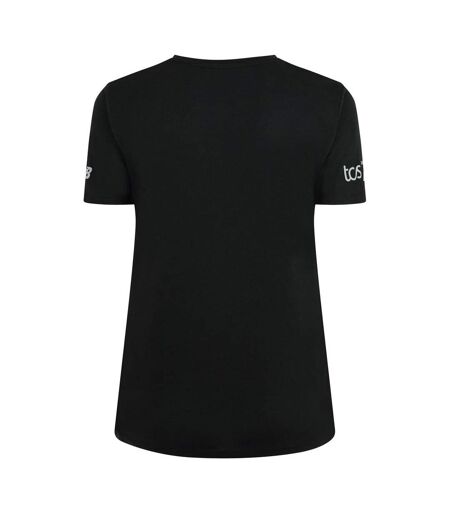 Womens/ladies Finisher Graphic Print T-shirt Black Green New Balance