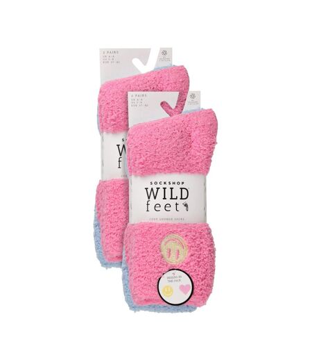 4 Pack Ladies Fleece Thermal Slipper Lounge Bed Socks for Ultimate Comfort