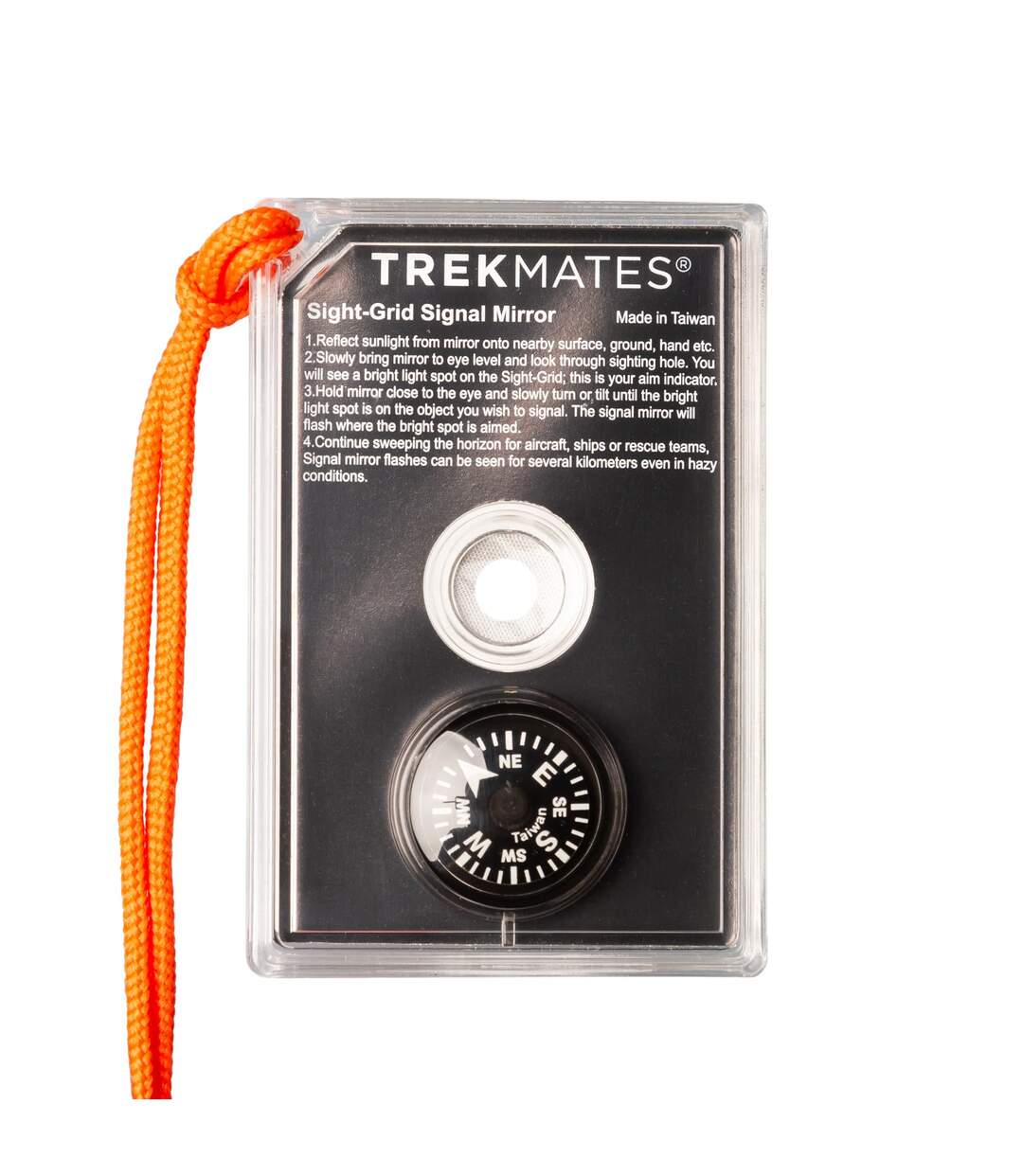 Signal Mirror Emergency Sighting Compass Hiking Survival Outdoor Tool-2