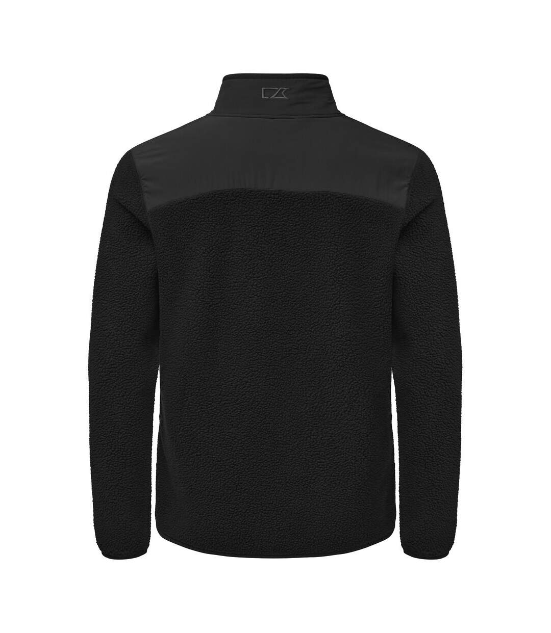 Mens Cascade Sherpa Fleece Jacket Black Cutter & Buck-2