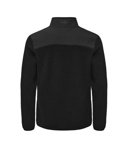 Mens Cascade Sherpa Fleece Jacket Black Cutter & Buck