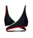 Womens/ladies Plunge Bikini Top Black Puma-1
