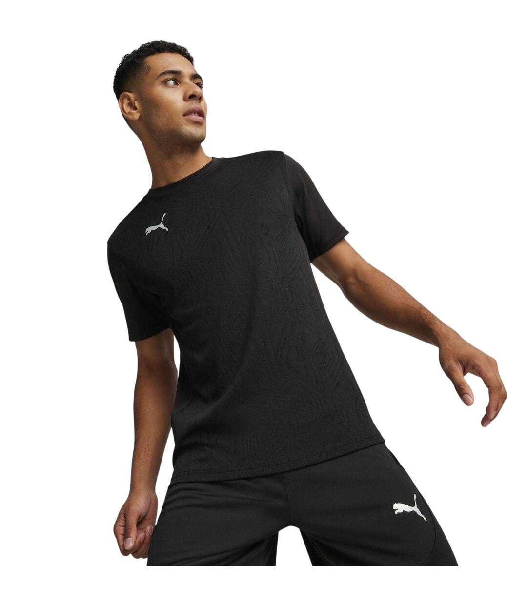 Mens Teamfinal Training T-shirt Black Puma-1