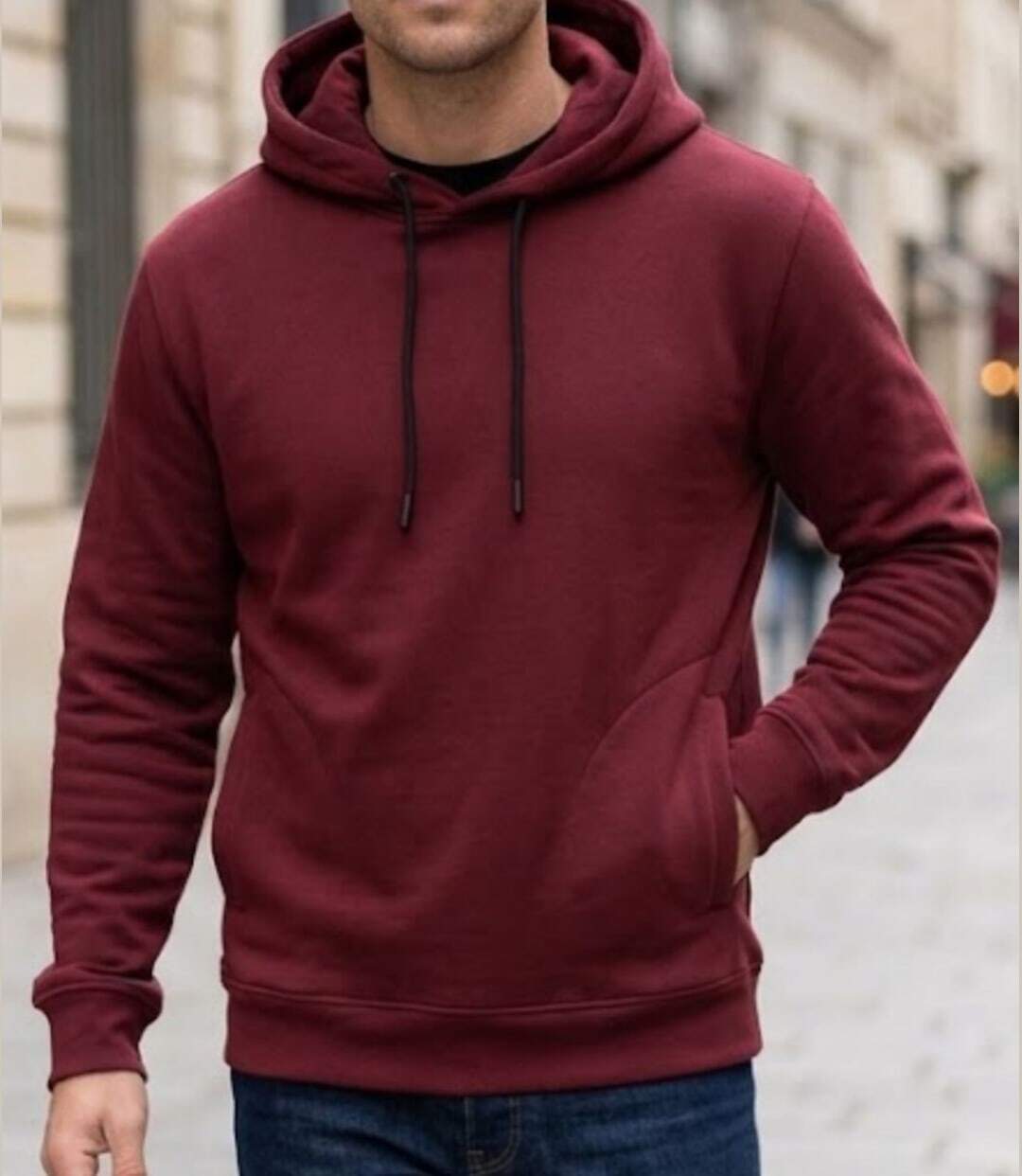 CHALLENGER PRIAM3 — Sweat à capuche bordeaux : l'allié sport et confort-1