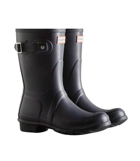 Womens/ladies Original Logo Short Wellington Boots Navy Hunter