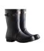 Womens/ladies Original Logo Short Wellington Boots Navy Hunter-3