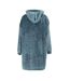 Sweat À Capuche Surdimensionné Homme Bleu Sarcelle Howick-3