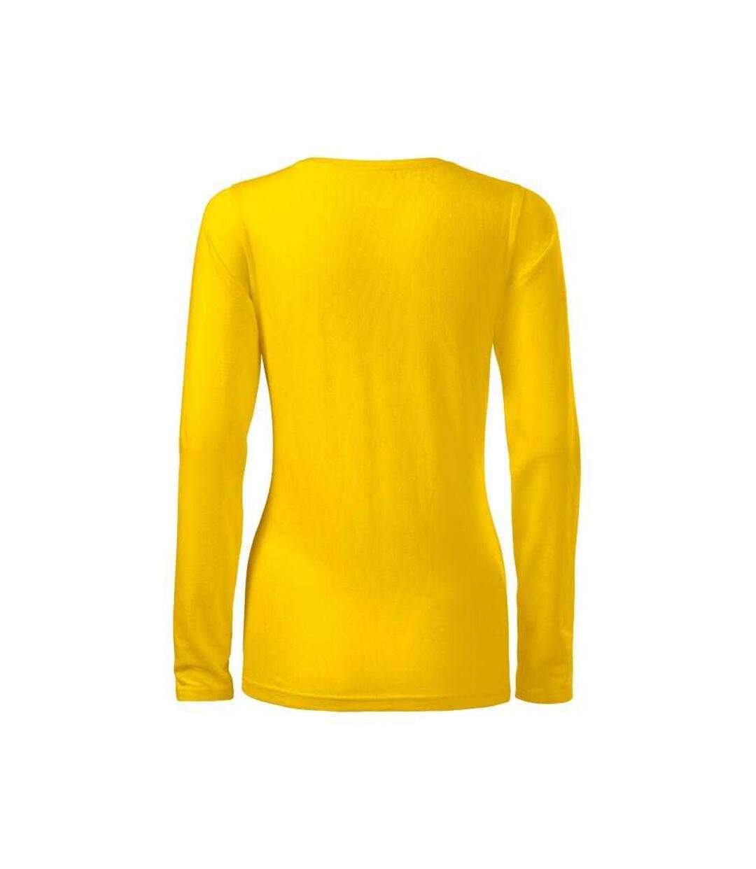 T-shirt Manches Longues Femme Jaune Malfini-3