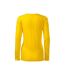 T-shirt Manches Longues Femme Jaune Malfini-3