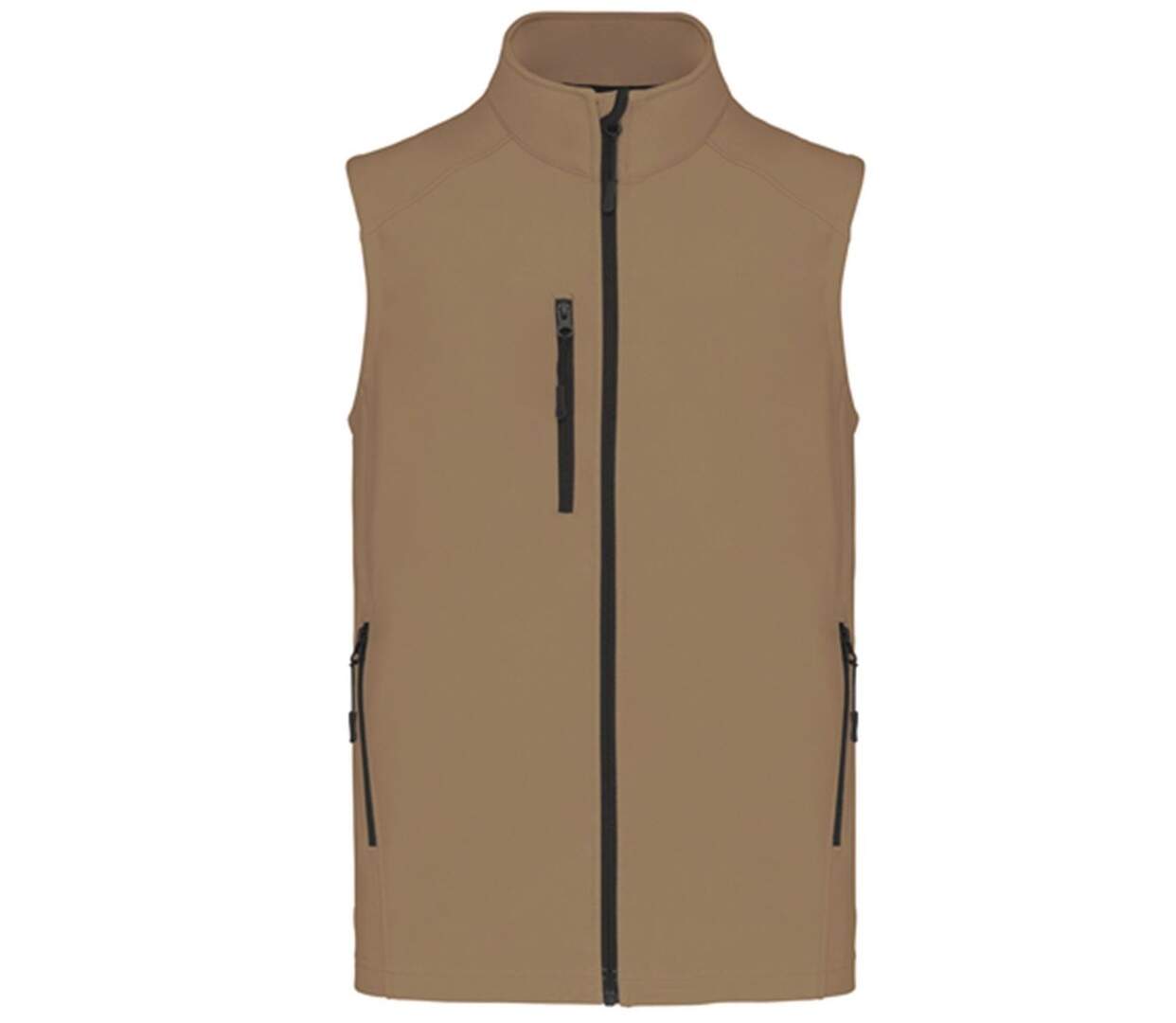 Bodywarmer softshell - gilet sans manches - K403 - beige camel - Homme-1