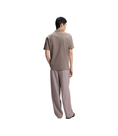 Mens Deabono Logo Polo Shirt Medium Brown Hugo