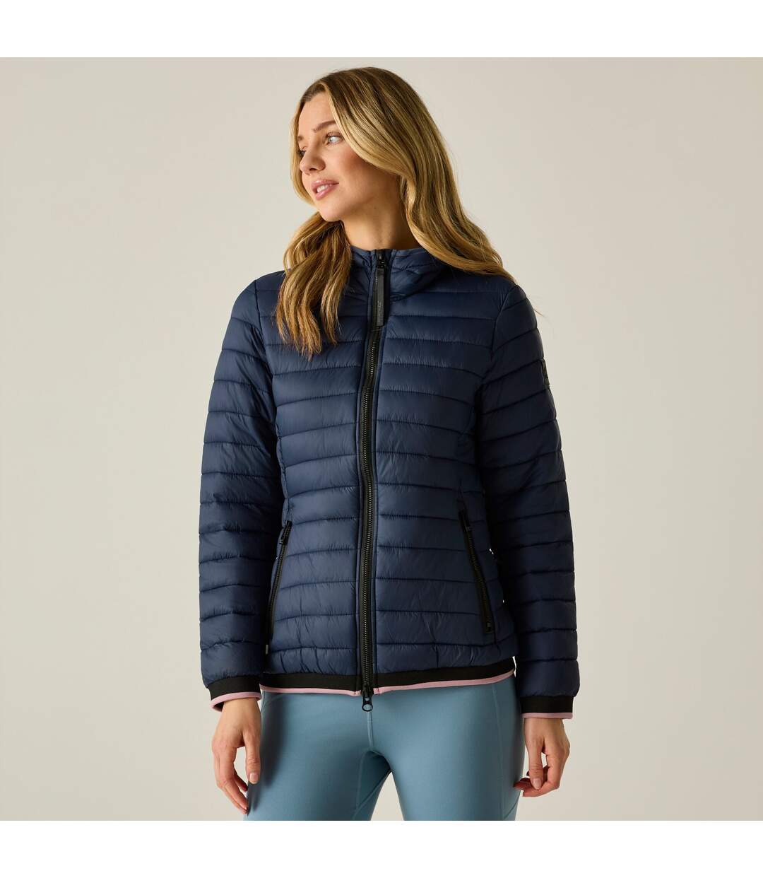 Womens/ladies Haile Padded Jacket Navy Regatta-1