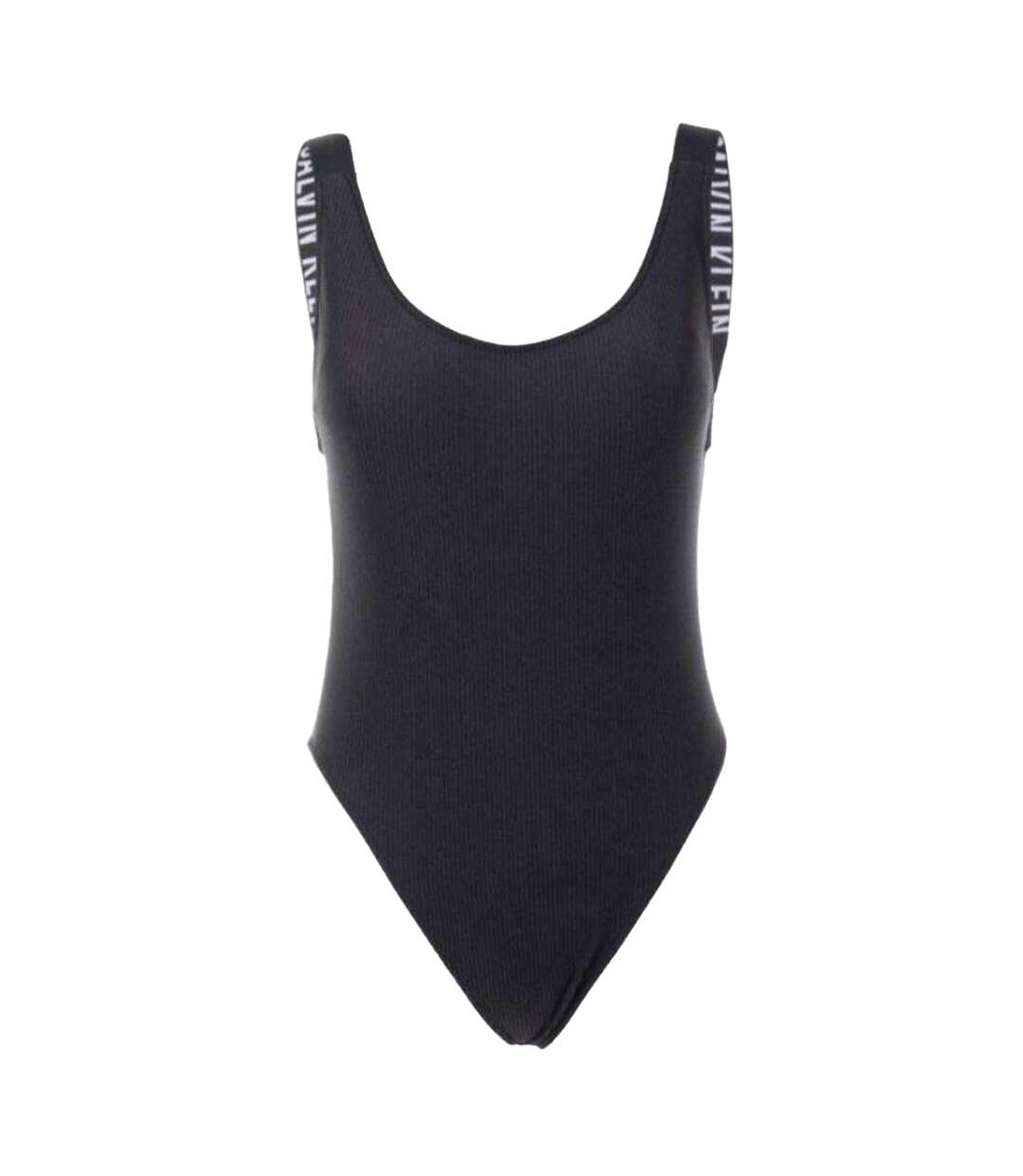 Maillot De Bain 1 Pièce Motif/style Logo Femme Noir Calvin Klein-1