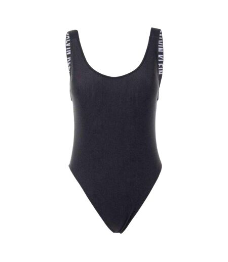 Maillot De Bain 1 Pièce Motif/style Logo Femme Noir Calvin Klein
