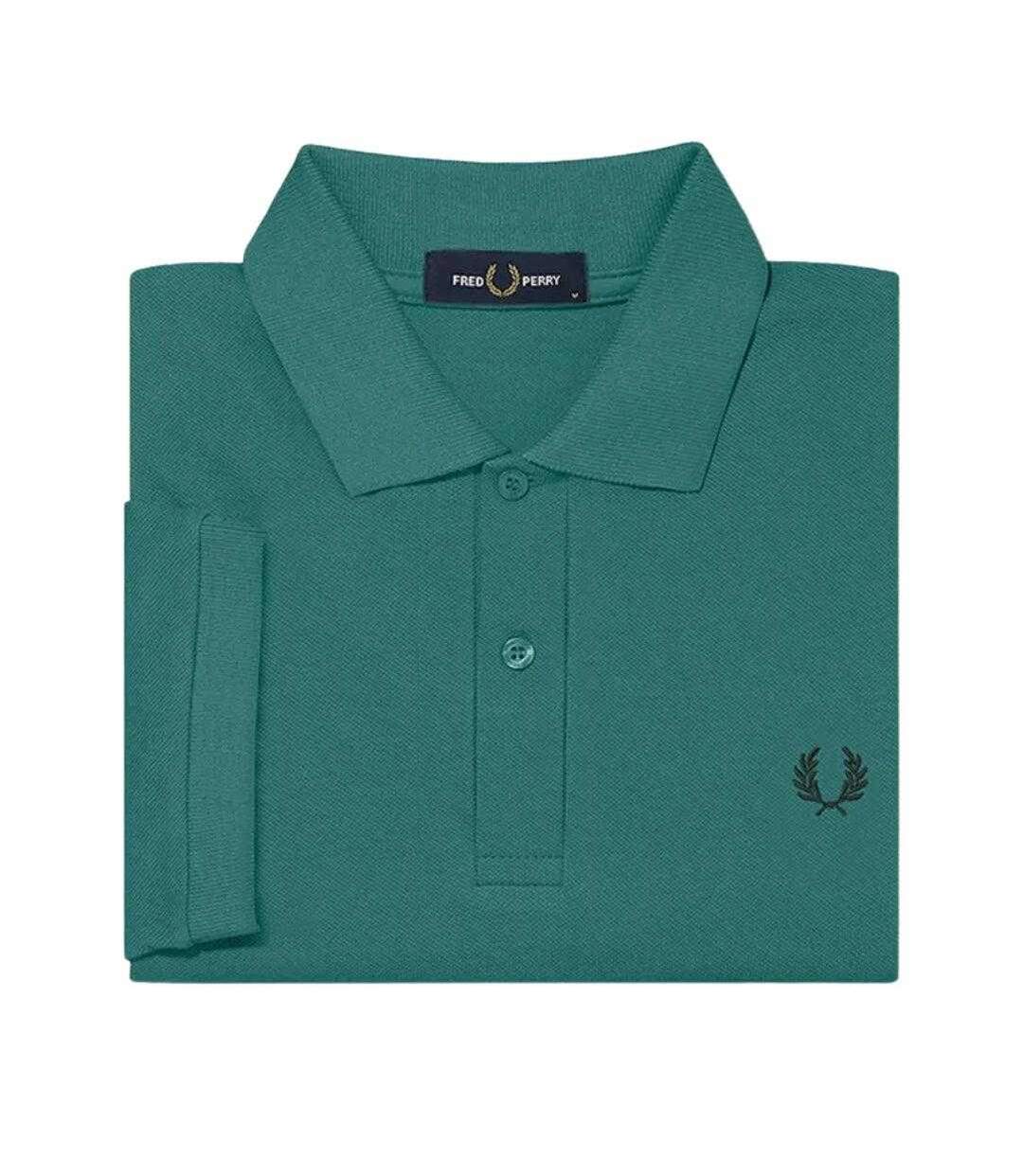 Polo Motif/style Uni Femme Menthe Sombre Fred Perry-3