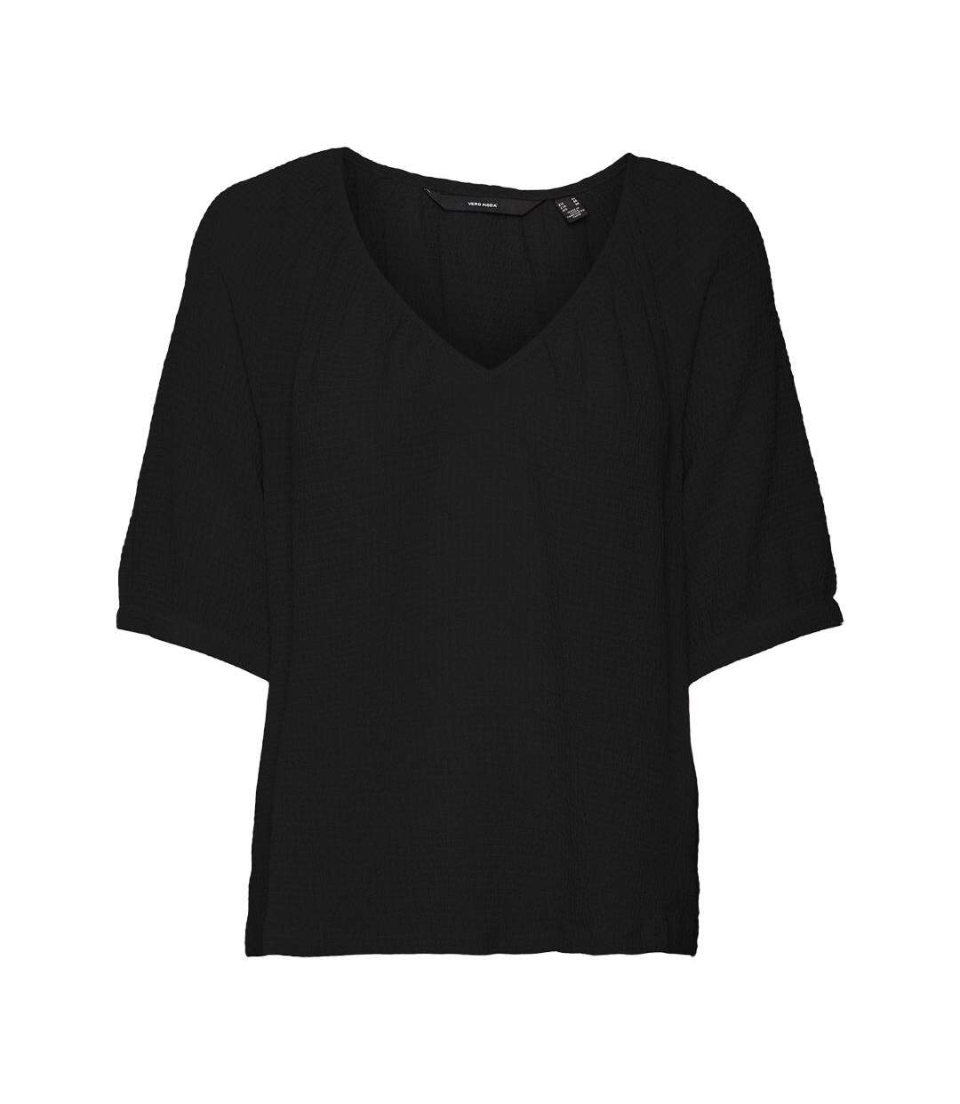 T-shirt noir femme vero moda kassi-2