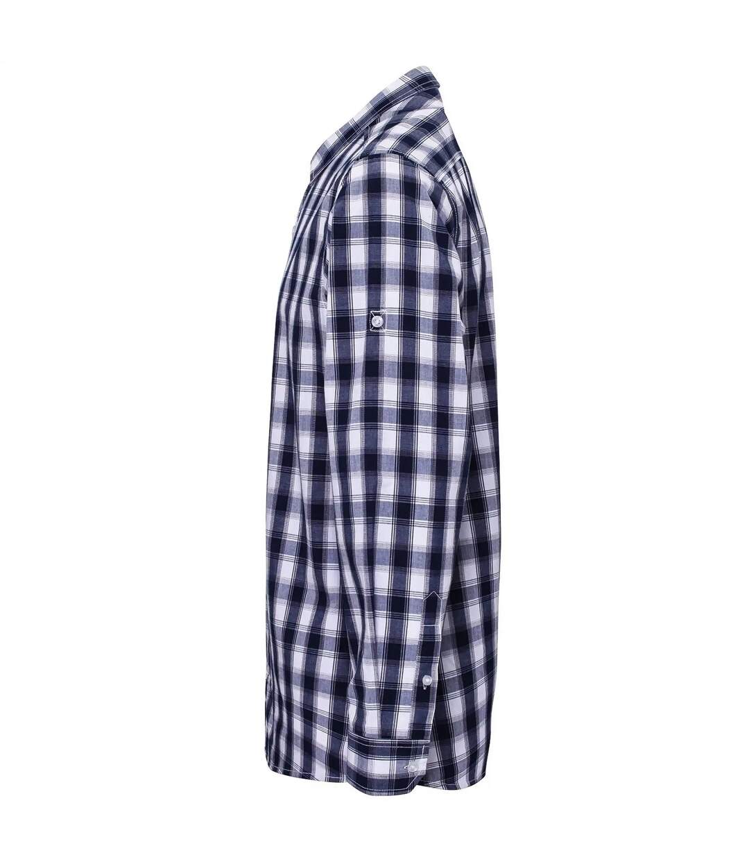 Chemise Mulligan Homme Blanc Bleu Marine Premier-3
