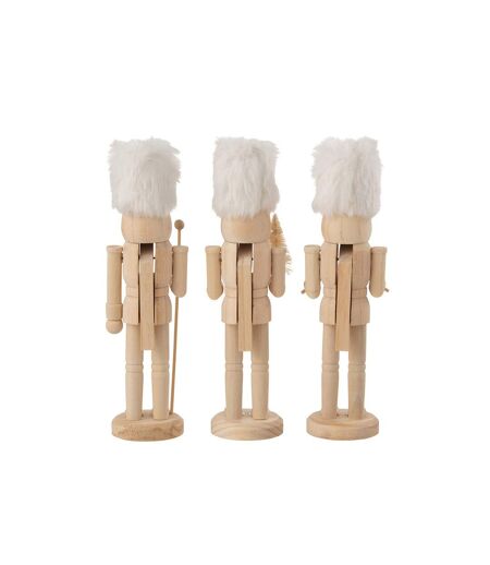 Lot de 3 Casse-Noisettes en Bois Winter 27cm Naturel