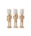 Lot de 3 Casse-Noisettes en Bois Winter 27cm Naturel-2