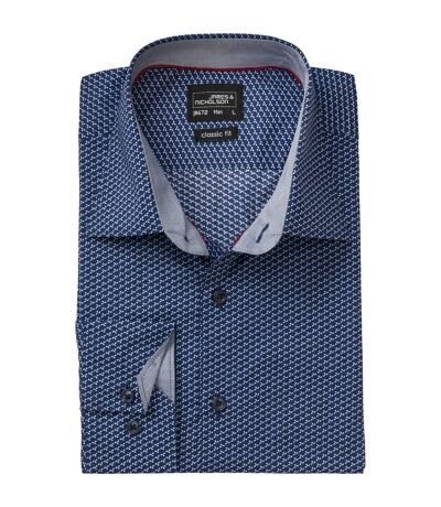 chemise manches longues - JN672 - HOMME - bleu marine - motifs wings