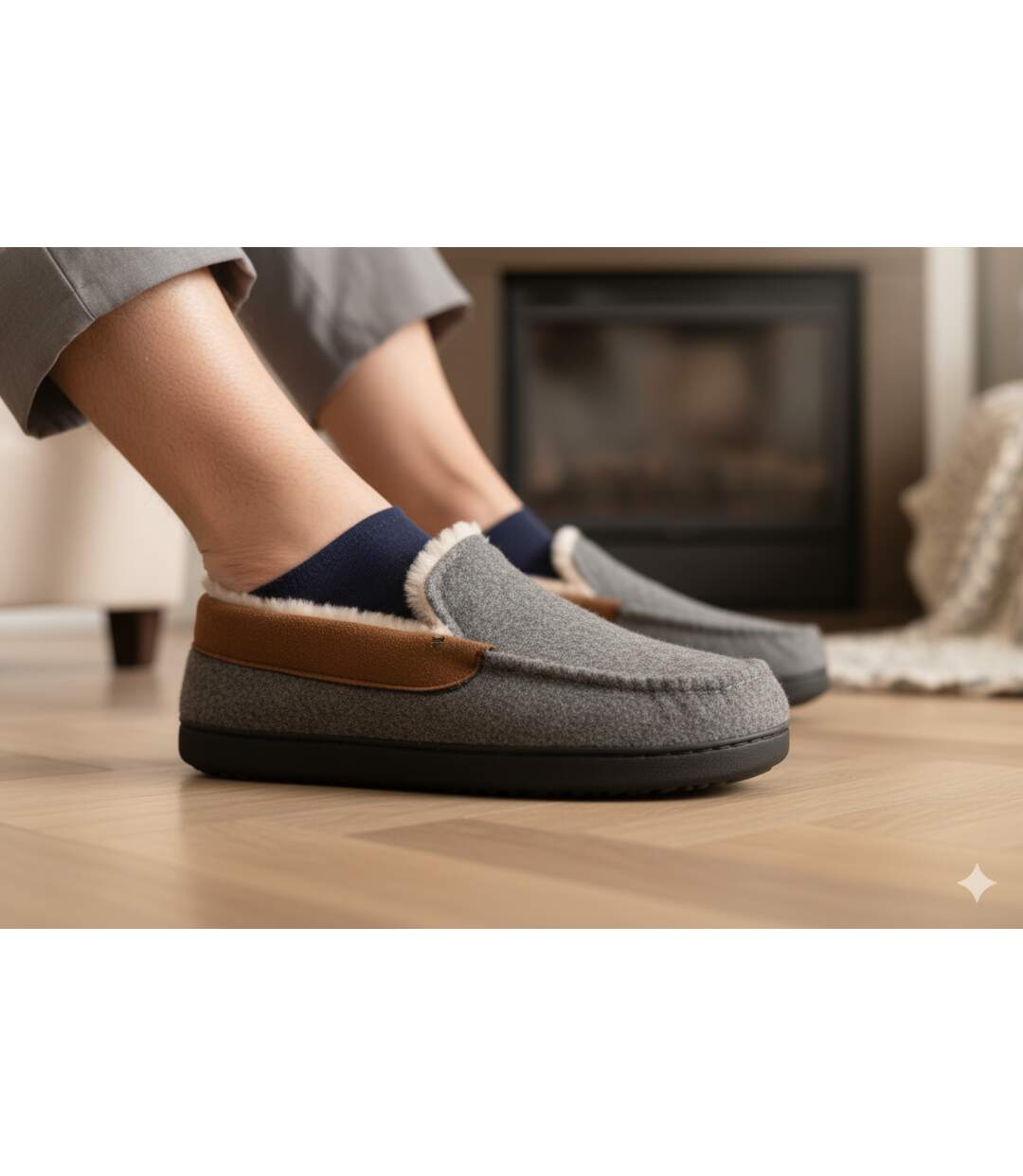 Charentaise fourrée homme Pantoufle PREMIUM MU9733-2
