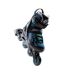 Childrens/kids Wonton Inline Roller Skates 6.5 Uk-9 Uk Black Blue Coolslide-3